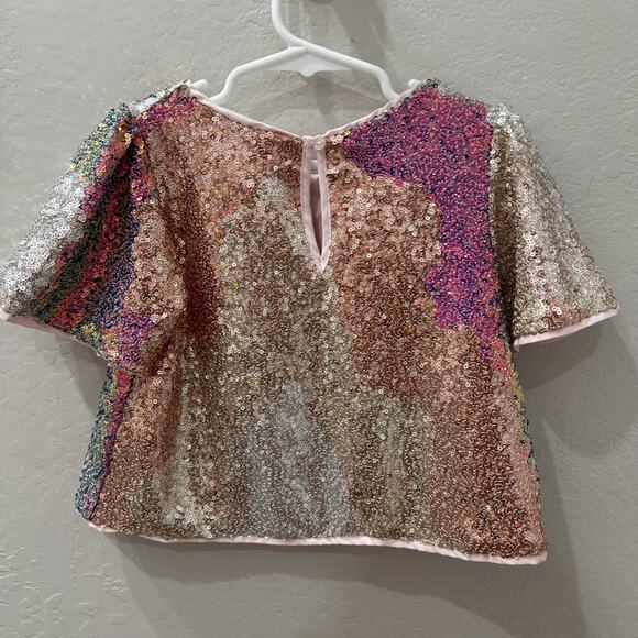 H&M Sequins Short Sleeve Shirt - Picture 5 of 8